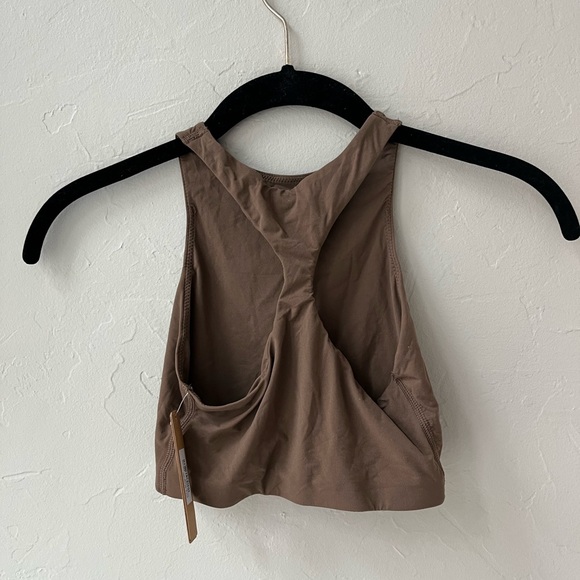 🤎RARE SKIMS FITS EVERYBODY HIGH NECK BRALETTE BRA OXIDE XXS - Picture 2 of 4